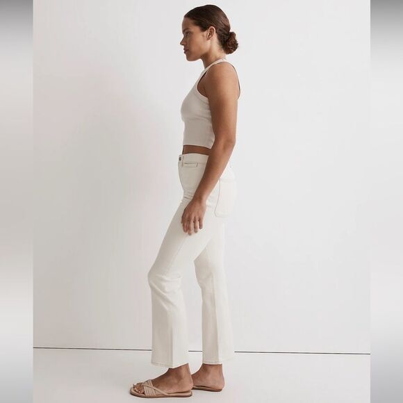 Madewell NWT Kick Out Crop Jeans Size 32 Mid Rise in Vintage Canvas - Picture 5 of 10